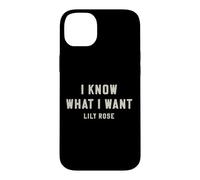 Custodia per iPhone 14 Plus Lily Rose So cosa voglio audace