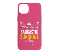 Custodia per iPhone 14 Plus Little Ray of Sarcastic Sunshine Hello Summer Vibes Beach