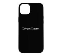 Custodia per iPhone 14 Plus Lorem Ipsum Latino Segnaposto Macchina da scrivere Geek
