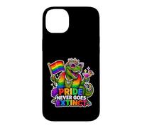 Custodia per iPhone 14 Plus L'orgoglio non va mai estinto T-Rex Gay-saurus