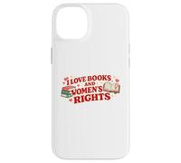Custodia per iPhone 14 Plus Love Books and Women's Rights Femminist Book Lover Design