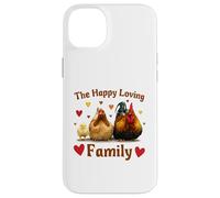 Custodia per iPhone 14 Plus Loving Cute Chicken Family Hen Rooster Chick Funny Farmer