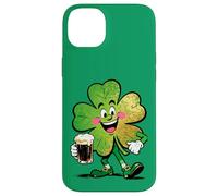 Custodia per iPhone 14 Plus Lucky Clover Parade Allegro Design irlandese