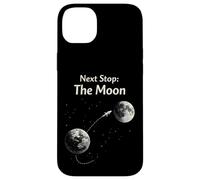 Custodia per iPhone 14 Plus Luna Viaggio Citazione Retro Spazio Avventura