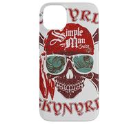 Custodia per iPhone 14 Plus Lynyrd Skynyrd Skull Crossbones Simple Man Pirate Rock Retro
