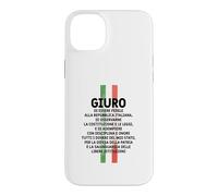 Custodia per iPhone 14 Plus Maglia Celebrativa, Formula Giuramento Repubblica Italiana