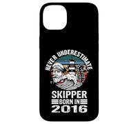 Custodia per iPhone 14 Plus Mai sottovalutare lo skipper Nato nel 2016 Skippertraining