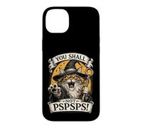 Custodia per iPhone 14 Plus Maine Coon Cat Wizard You Shall Not PSPS Fantasy Magic
