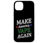 Custodia per iPhone 14 Plus Make America Vape Again Meme dispositivo vaping aromatizzato divertente