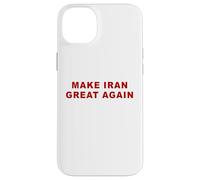 Custodia per iPhone 14 Plus Make Iran Great Again - Minimal Text White & Red