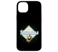 Custodia per iPhone 14 Plus Manaus Brasile design vintage con tucano souvenir vacanza