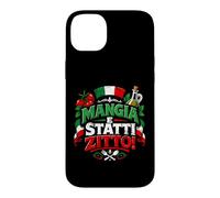 Custodia per iPhone 14 Plus Mangia e Statti Zitto - Funny Italian Food Lover Italia