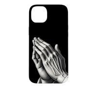 Custodia per iPhone 14 Plus Mani in preghiera a Dio Religione cristiana Fede