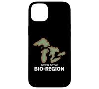 Custodia per iPhone 14 Plus Mappa - Cittadino dei laghi della Bio-Regione