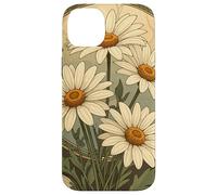 Custodia per iPhone 14 Plus Margherita Art Nouveau Elegance Mese Nascita Fiore