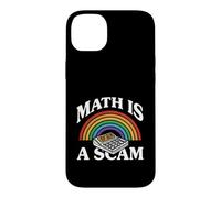 Custodia per iPhone 14 Plus Math Is A Scam Retro Rainbow Exploding Calculator Sarcasm