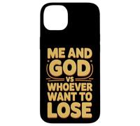 Custodia per iPhone 14 Plus Me And God VS Whoever Want To Lose Fede Religione -