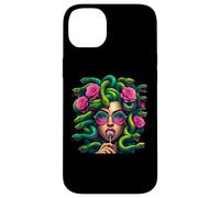 Custodia per iPhone 14 Plus Medusa Snakes Roses Lollipop Floral Greek Mythology