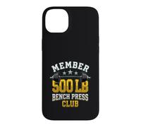 Custodia per iPhone 14 Plus Member - Panca da 226,8 kg, per palestra, sollevamento pesi, grafica PR