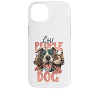 Custodia per iPhone 14 Plus Meno persone Più cane Divertente Amante dei cani