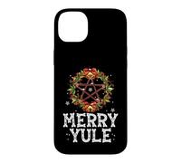 Custodia per iPhone 14 Plus Merry Yule - Winter Solstice - Holly Pentagram - Gift