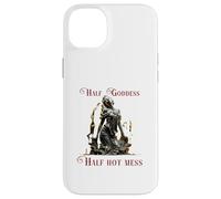 Custodia per iPhone 14 Plus Mezza Dea, Hot Mess Manifestazione Spirituale Divertente
