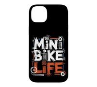Custodia per iPhone 14 Plus Minibike Pilota Pit Bike Motori Fuoristrada