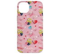 Custodia per iPhone 14 Plus Minions Big Heart All Over Print