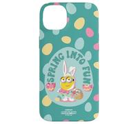 Custodia per iPhone 14 Plus Minions Easter Spring Into Fun