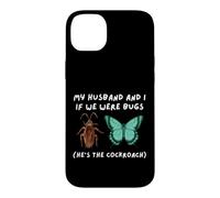 Custodia per iPhone 14 Plus Mio marito e io se fossimo insetti Divertente Scarafaggio Meme Moglie