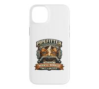 Custodia per iPhone 14 Plus Miracle Worker Divertente Pipefitter Idraulico Steamfitter