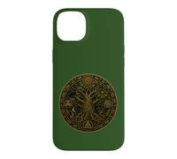 Custodia per iPhone 14 Plus Mitologia del bosco della foresta celtica dei druidi della quercia sacra