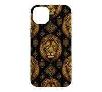 Custodia per iPhone 14 Plus Modello Igbo Isi Agu Testa di Leone - Patrimonio Nigeriano & Cultura