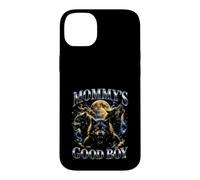 Custodia per iPhone 14 Plus Mommy's Good Boy Wolf Pack Full Moon Bootleg Divertente