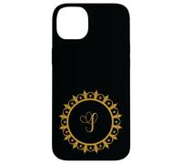 Custodia per iPhone 14 Plus Monogram S Initial Mandala Ispirato Pretty Circle Design