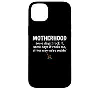 Custodia per iPhone 14 Plus Motherhood Some Days I Rock It Some Days It Rocks Me