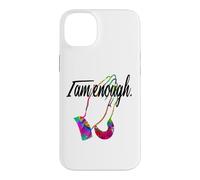 Custodia per iPhone 14 Plus MOTIVATIONAL " I AM ENOUGH " Colorful Praying Hands