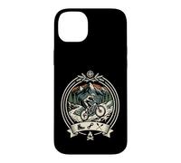 Custodia per iPhone 14 Plus Mountain Bike Campeggio All'aperto Avventura Boschi