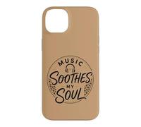 Custodia per iPhone 14 Plus Music Soothes My Soul Cuffie Animal Spots Pattern Melody