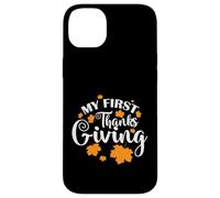 Custodia per iPhone 14 Plus My First Thank Giving USA America Holiday