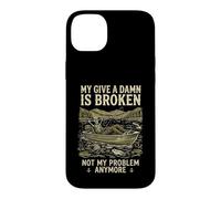 Custodia per iPhone 14 Plus My Give A Damn Is Broken Funny Retirement Fishing Dad