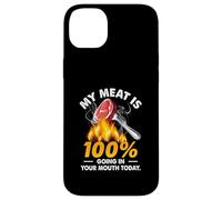 Custodia per iPhone 14 Plus My Meat Is 100 Going Your Mouth Today - Divertente grigliata al barbecue