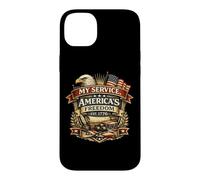 Custodia per iPhone 14 Plus My Service Americas Freedom Veteran Eagle Flag Patriots 1776