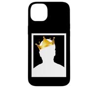 Custodia per iPhone 14 Plus Mysterious Royal King with Golden Crown Illustration Graphic