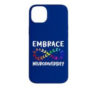 Custodia per iPhone 14 Plus Neurodiversity Rainbow Infinity farfalla ADHD autismo