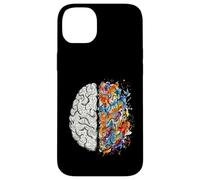 Custodia per iPhone 14 Plus neurologo, cervello, sinistra, e, destra, pensare, creatività, concetto