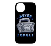 Custodia per iPhone 14 Plus Never Forget Ghetto Blaster Vintage 80s 90s Hip Hip