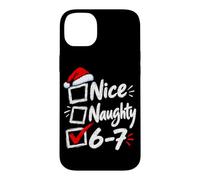 Custodia per iPhone 14 Plus Nizza Cattivo 6-7 Buon Natale Divertente Sei Sette