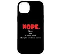 Custodia per iPhone 14 Plus No Definizione Meme Rifiuto Piatto Rifiuto Ultimo NO