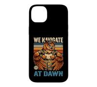 Custodia per iPhone 14 Plus Noi Navigare All'alba Owl Compass Aviator